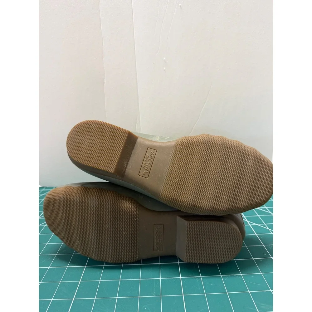 Sperry Avenue Duck Boots Mens 8.5 Olive‎ Green Quilted Waterproof STS23073